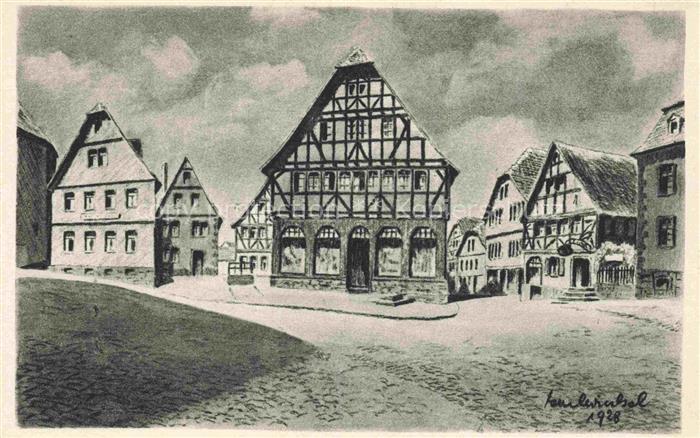 Lauterbach Hessen Hohbruecke Kuenstlerkarte