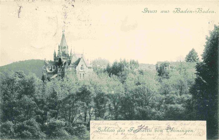 BADEN-BADEN BW Schloss des Freiherrn von Venningen