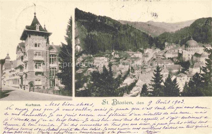 ST BLASIEN BW Kurhaus Panorama