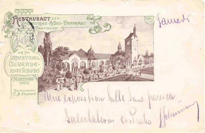 DuessELDORF  CITY Restaurant DAB Brauerei auf der Industrie Gewerbeausstellung 1