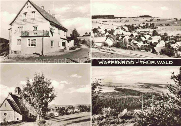 Waffenrod Thueringen Gaststaette Cafe Zum Auegrund Teilansichten mit Schnett und