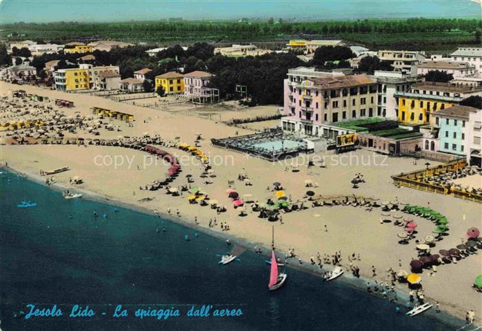 Jesolo Lido Iesolo Veneto IT La spiaggia dall aereo