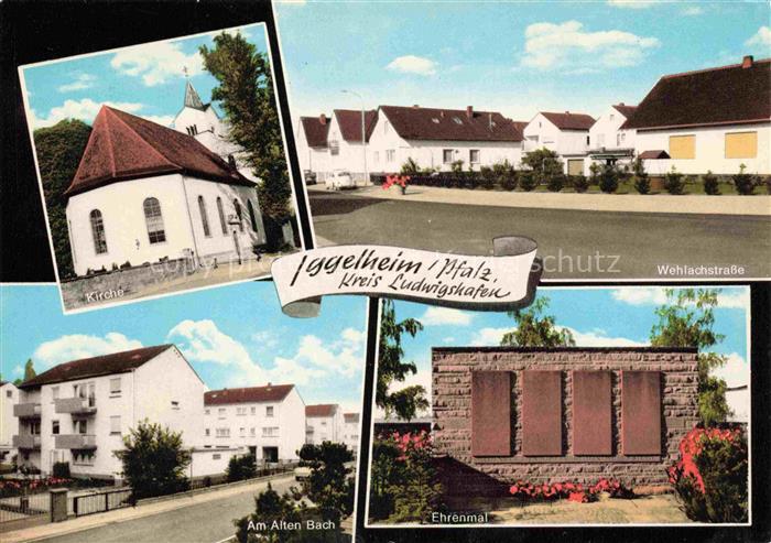 Iggelheim Pfalz Kirche Wehlachstrasse Am Alten Bach Ehrenmal