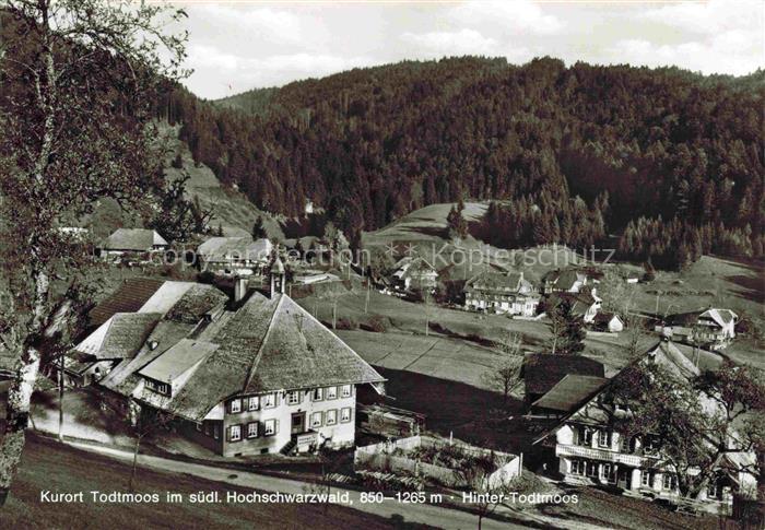 Todtmoos Schwarzwald BW mit Hinter Todtmoos Fliegeraufnahme