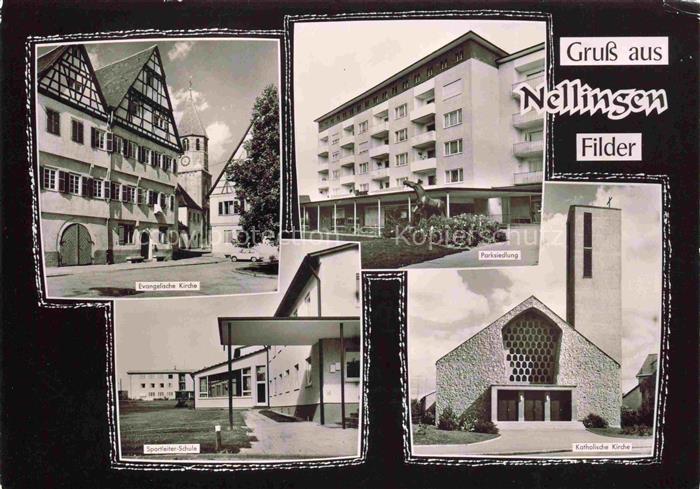 Nellingen Ruit Ostfildern Ev Kirche Parksiedlung Kath Kirche Sportleiter Schule