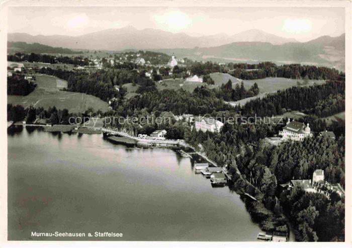 Seehausen Staffelsee Bayern Fliegeraufnahme