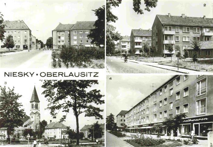 Niesky Oberlausitz Sachsen Zinzendorfplatz AWG Siedlung Gersdorfstrasse Strasse