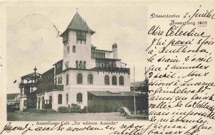 DuessELDORF  CITY Ausstellungs Cafe Zur schoenen Aussicht