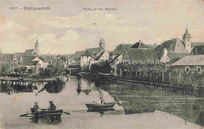 Donauwoerth Bayern Partie an der Woernitz Feldpost