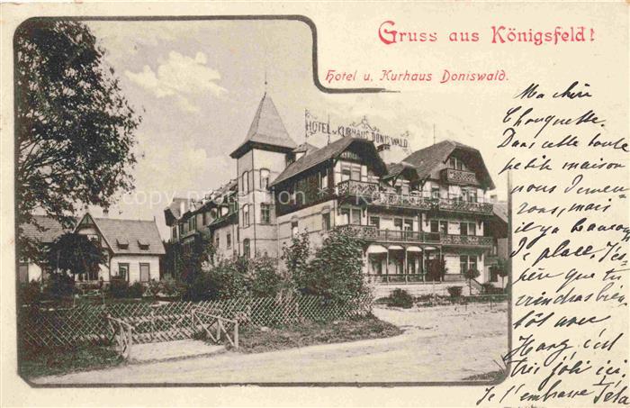 Koenigsfeld  Baden Schwarzwald BW Hotel und Kurhaus Doniswald