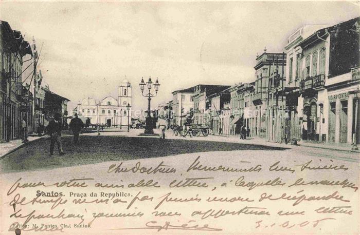 Santos Sao Paulo Brazil Praca da Republica