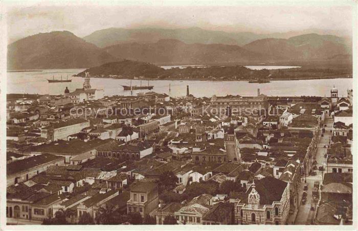 Santos Sao Paulo Brazil Panorama