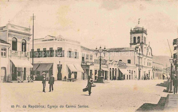 Santos Sao Paulo Brazil Praia da Republica Egreja do Carmo