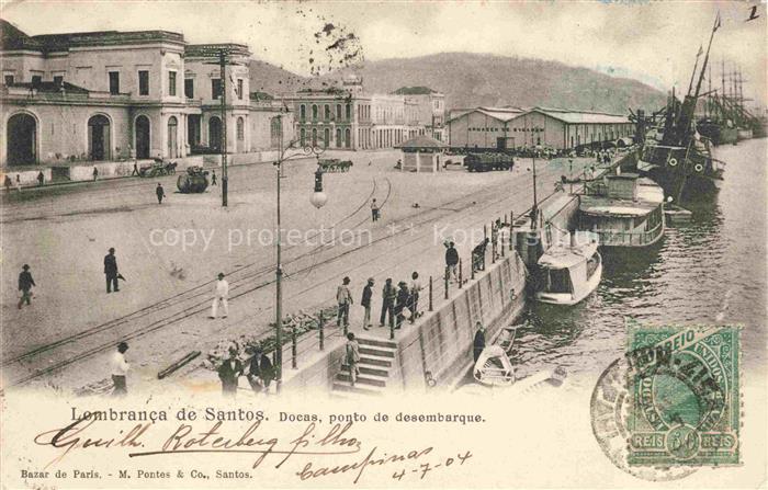Santos Sao Paulo Brazil Lambranca de Santos Docas ponto de desembarque