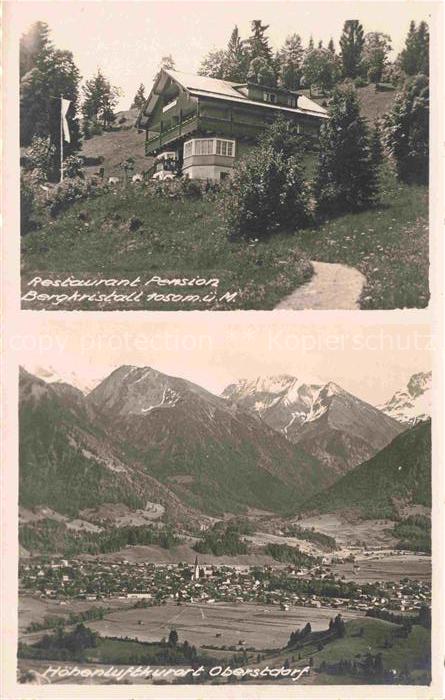 OBERSTDORF Bayern Restaurant Bergkristall Panorama