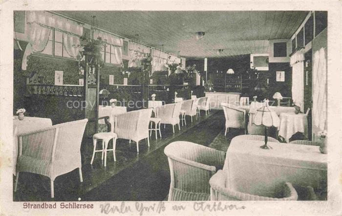 Schliersee Strandbad Schliersee Gastraum
