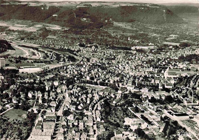 Geislingen  Steige Fuenftaelerstadt Fliegeraufnahme