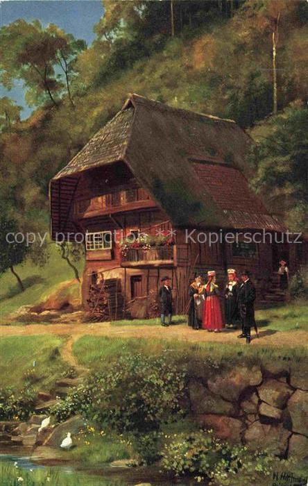 Hoffmann  Heinrich Kuenstlerkarte Sueddeutschland Alsace Aus em Schapbachtal