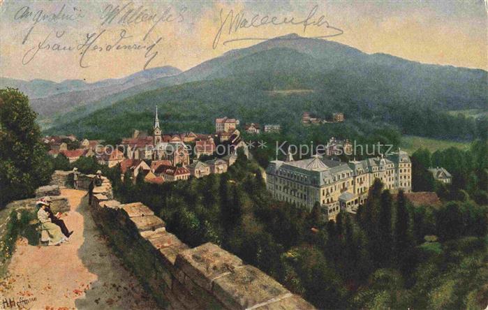 Hoffmann  Heinrich Kuenstlerkarte Sueddeutschland Alsace Badenweiler