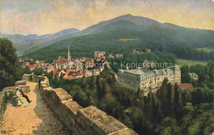 Hoffmann  Heinrich Kuenstlerkarte Sueddeutschland Alsace Badenweiler