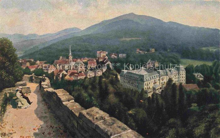 Hoffmann  Heinrich Kuenstlerkarte Sueddeutschland Alsace Badenweiler