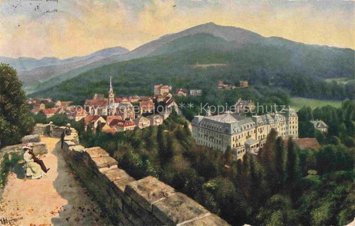 Hoffmann  Heinrich Kuenstlerkarte Sueddeutschland Alsace Badenweiler