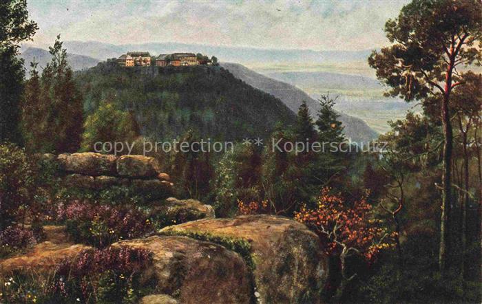 Hoffmann  Heinrich Kuenstlerkarte Sueddeutschland Alsace St. Oditienberg mit Bei