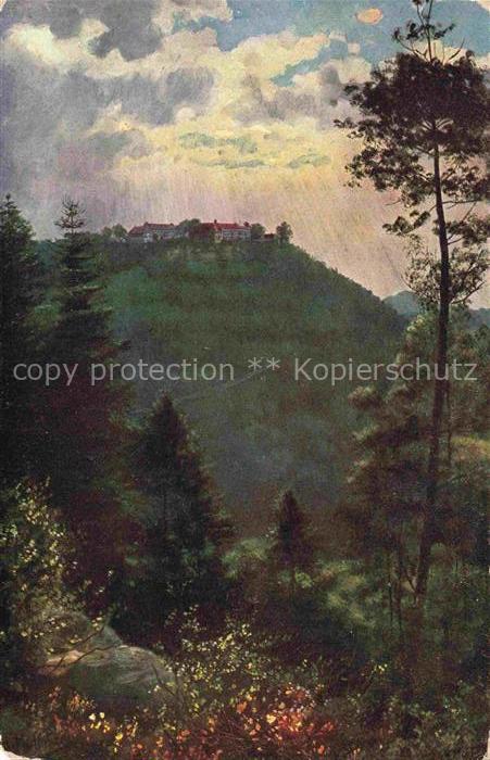 Hoffmann  Heinrich Kuenstlerkarte Sueddeutschland Alsace Odilienberg