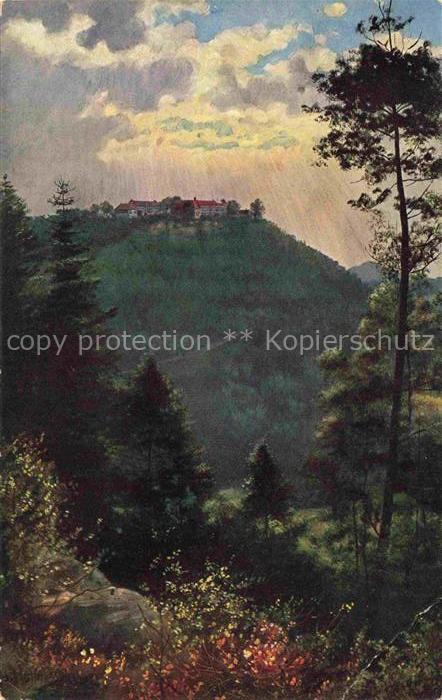 Hoffmann  Heinrich Kuenstlerkarte Sueddeutschland Alsace Odilienberg