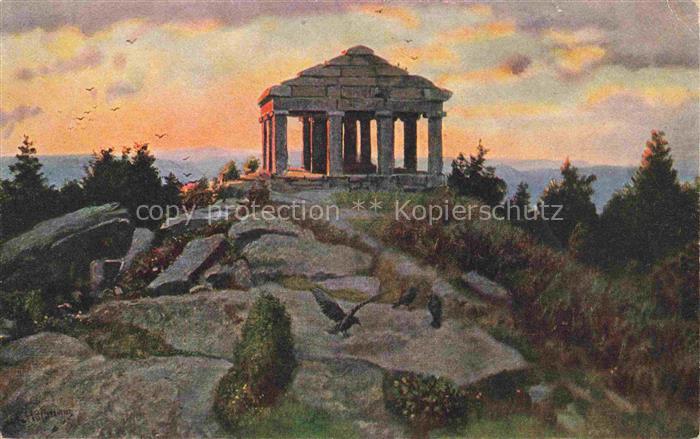 Hoffmann  Heinrich Kuenstlerkarte Sueddeutschland Alsace Der Donon