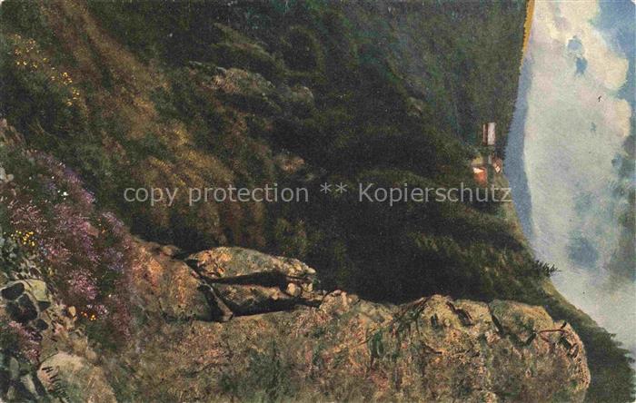 Hoffmann  Heinrich Kuenstlerkarte Sueddeutschland Alsace Schlucht