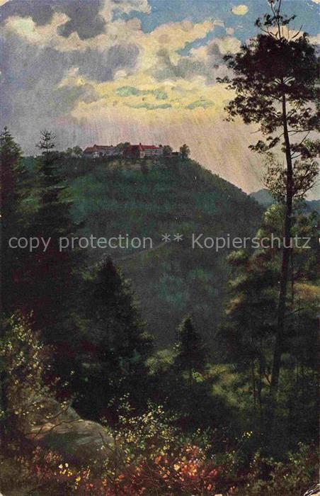 Hoffmann  Heinrich Kuenstlerkarte Sueddeutschland Alsace Odillenberg