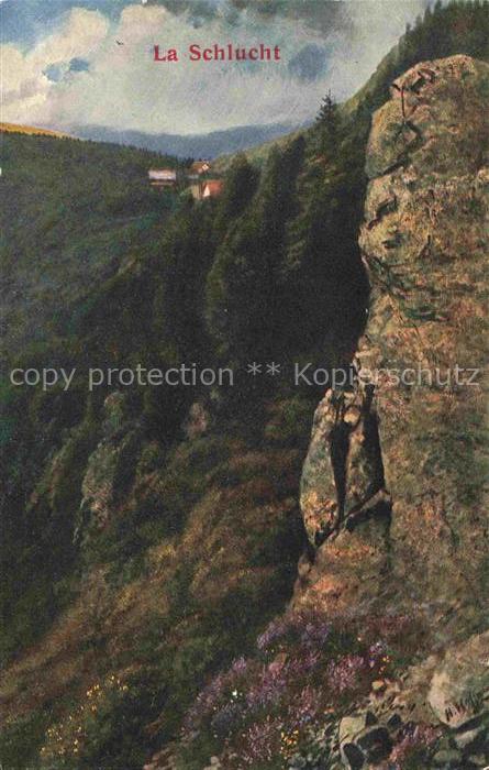 Hoffmann  Heinrich Kuenstlerkarte Sueddeutschland Alsace Schlucht