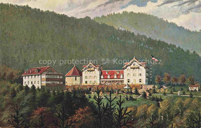 Hoffmann  Heinrich Kuenstlerkarte Sueddeutschland Alsace St Anna am Hartmannswei