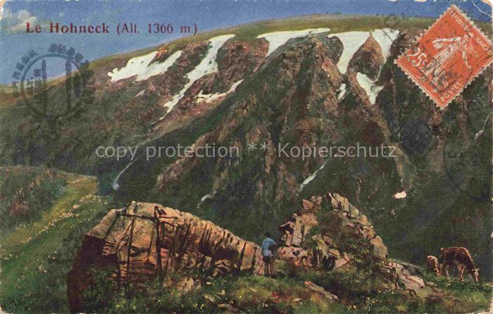 Hoffmann  Heinrich Kuenstlerkarte Sueddeutschland Alsace Le Hohneck