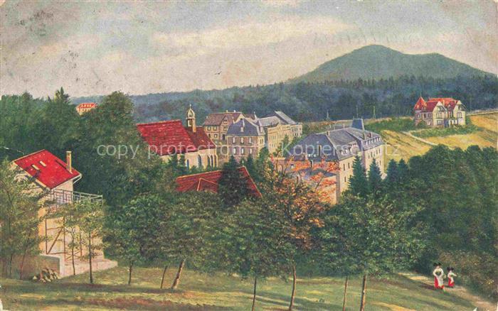 Hoffmann  Heinrich Kuenstlerkarte Sueddeutschland Alsace Trois Epis