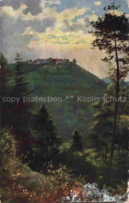 Hoffmann  Heinrich Kuenstlerkarte Sueddeutschland Alsace Odilienberg