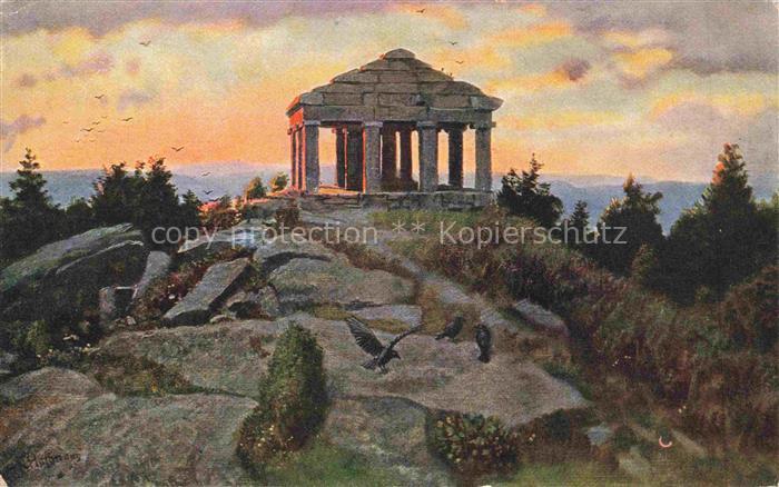 Hoffmann  Heinrich Kuenstlerkarte Sueddeutschland Alsace Der Donon