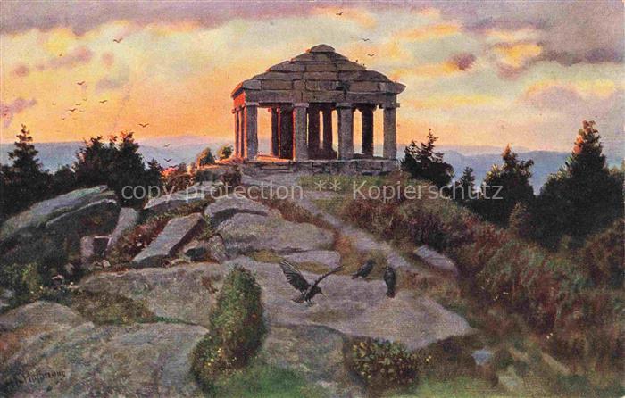 Hoffmann  Heinrich Kuenstlerkarte Sueddeutschland Alsace Der Donon