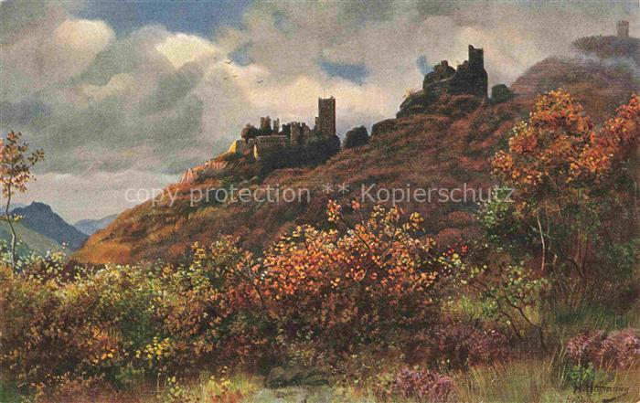 Hoffmann  Heinrich Kuenstlerkarte Sueddeutschland Alsace Die Rappoltsweiler Burg