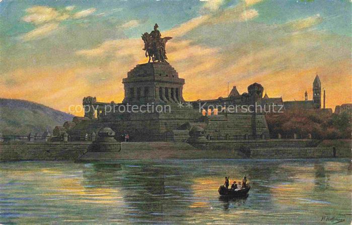 Hoffmann  Heinrich Kuenstlerkarte Sueddeutschland Alsace Koblenz Das deutsche Ed