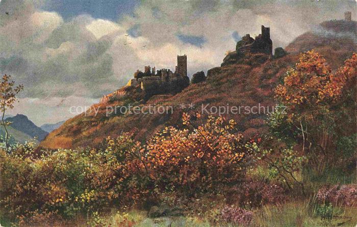 Hoffmann  Heinrich Kuenstlerkarte Sueddeutschland Alsace Die Rappoltsweiler Burg