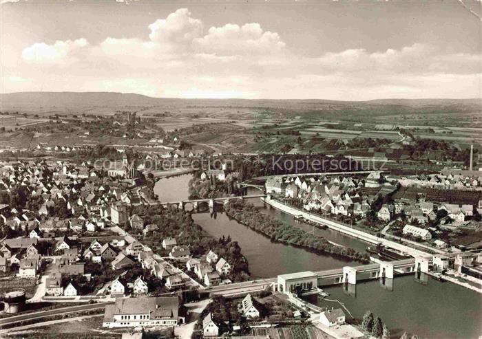 Lauffen  Neckar Heilbronn BW Fliegeraufnahme