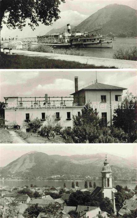 Nagymaros Nagymarosi Nagymarosrol HU Dampfer Hotel Ansicht mit Kirche