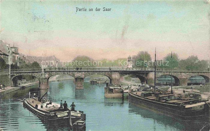 St Johann SAARBRueCKEN Partie an der Saar