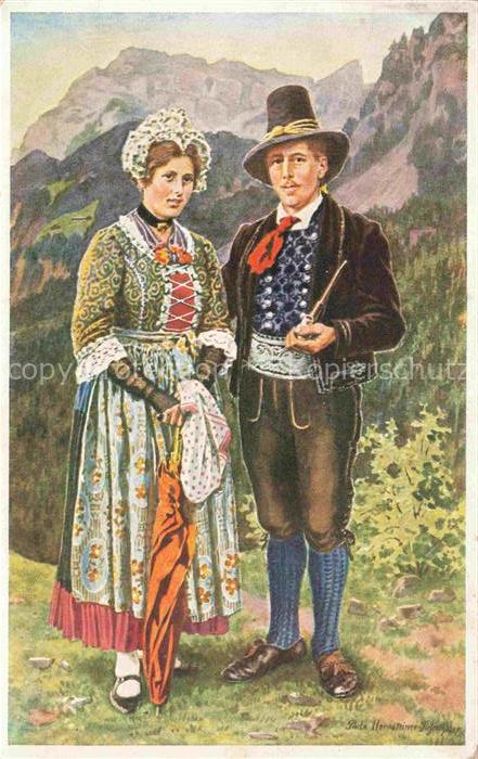 Kramsach-Achenrain Tirol AT Trachtenpaar