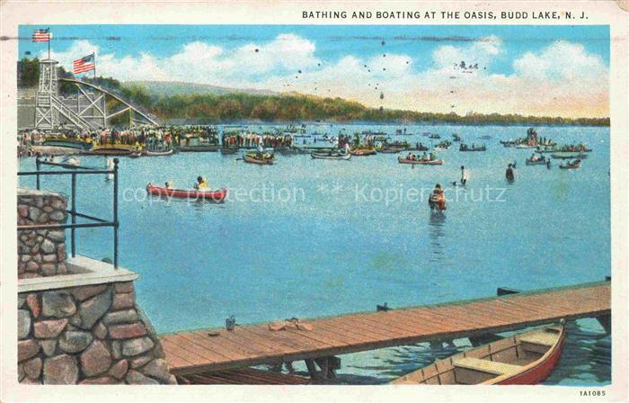 Budd Lake New Jersey USA Bathing and Boating at the Oasis