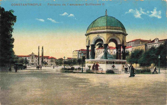 Constantinople Constantinopel ISTANBUL TK Fontaine de l'empereur Guillaume II