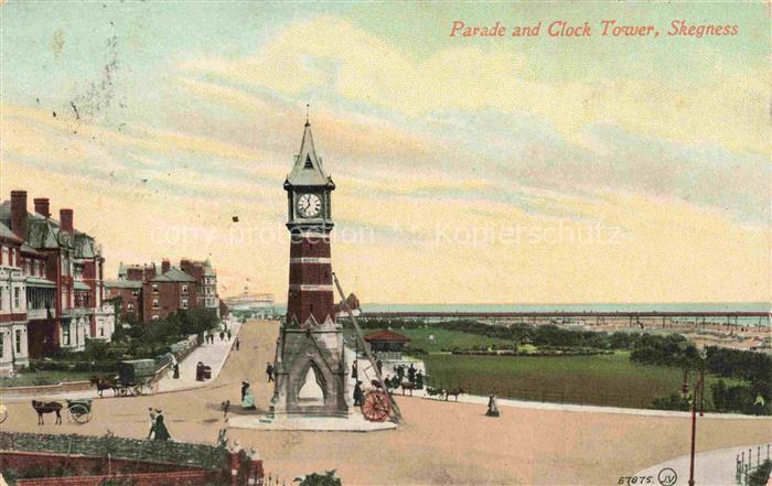 Skegness Kingston upon Hull UK Parade and Clock Tower