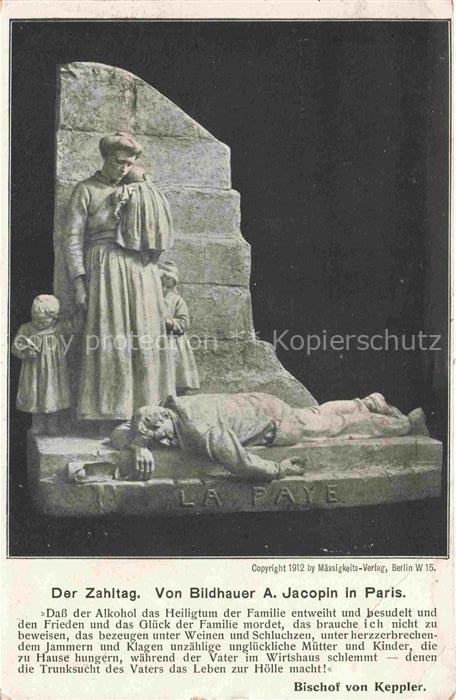 Leutesdorf Rhein Verband gegen den Alkoholismus Skulptur Jacobin